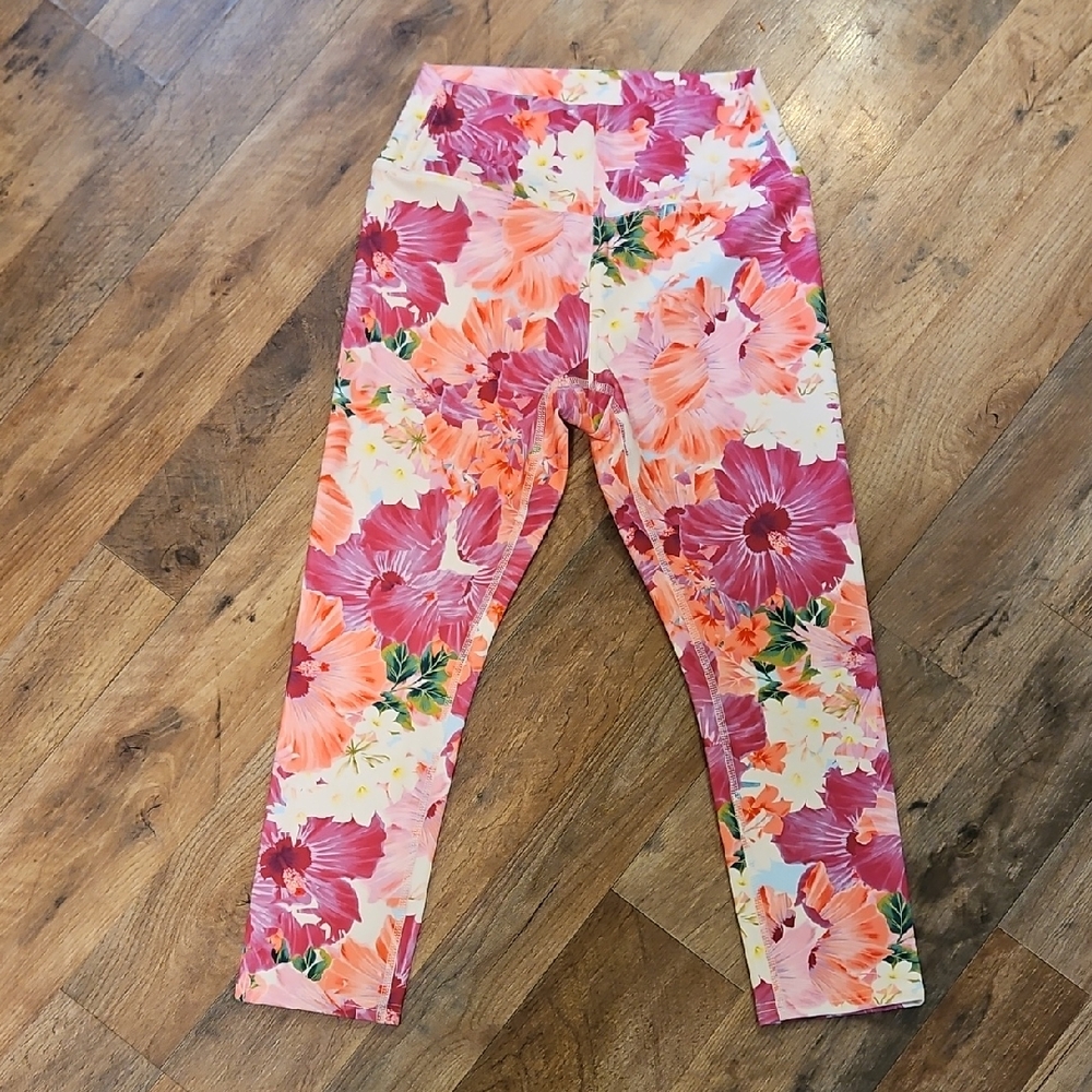 👖RBX Floral Pink and Orange Leggings